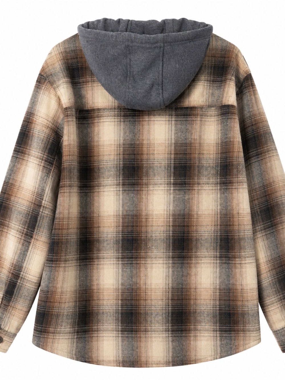 Mountain Ridge Men’s XXL Sherpa Lined Plaid Hooded Shirt Jacket - Picture 3 of 7